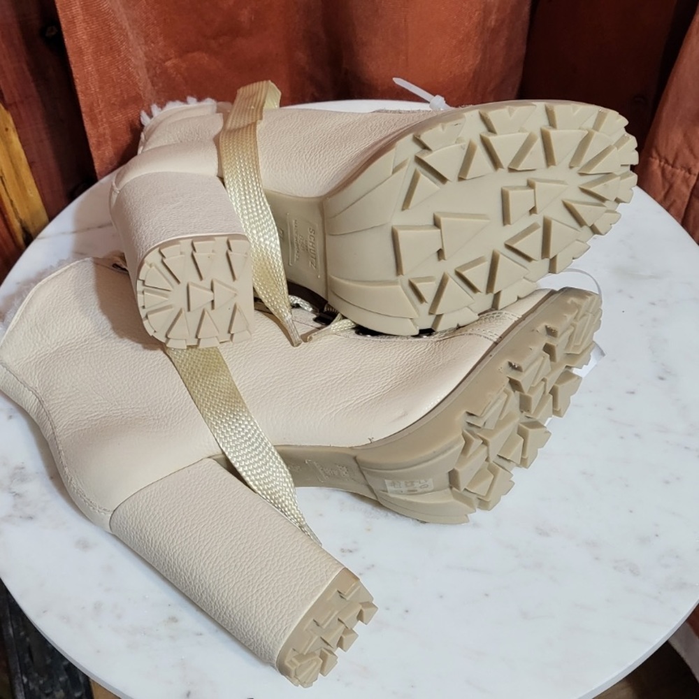 Schutz Zhara Winter Leather Bootie - Picture 3 of 3